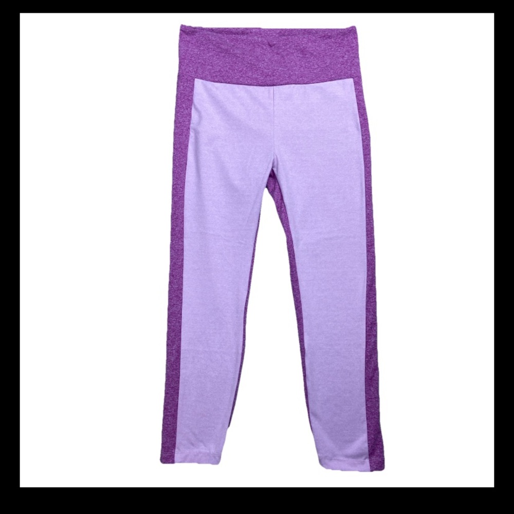 Anthropologie Daily Practice Colorblock High Rise Leggings Pink Size Large 30x25